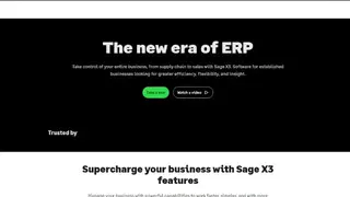 Sage X3 screenshot
