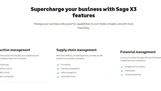 Sage X3 screenshot