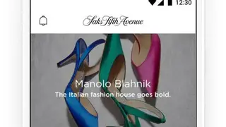 Saks Fifth Avenue screenshot