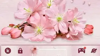 Sakura Floral Keyboard Theme screenshot