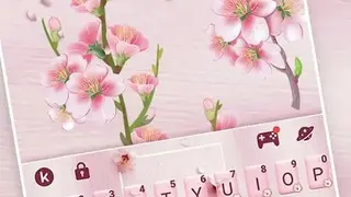 Sakura Floral Keyboard Theme screenshot