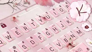 Sakura Floral Keyboard Theme screenshot