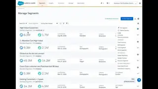 Salesforce Audience Studio screenshot