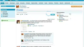 Salesforce Chatter screenshot