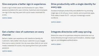 Salesforce Identity screenshot
