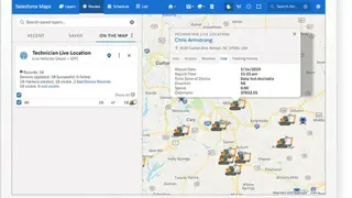 Salesforce Maps screenshot