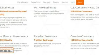 Salesgenie screenshot