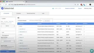 SalesIntel screenshot