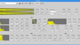 Samplv1 screenshot