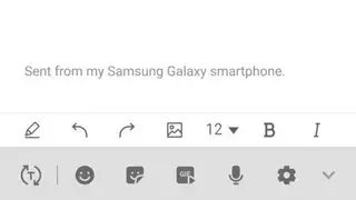 Samsung Email screenshot