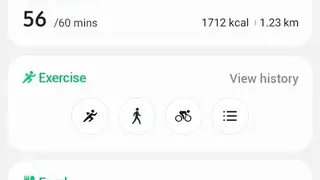 Samsung Health screenshot