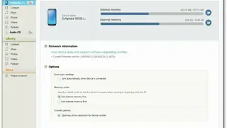 Samsung Kies screenshot