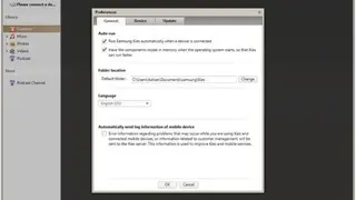 Samsung Kies screenshot