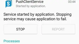 Samsung Push Service screenshot