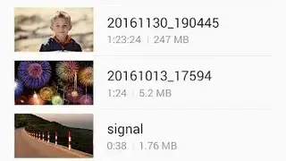 Samsung Video Library screenshot
