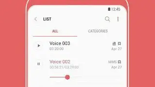 Samsung Voice Recorder screenshot