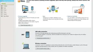 SamsungKies screenshot
