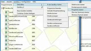 Sandboxie screenshot