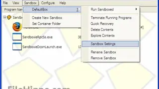 Sandboxie screenshot