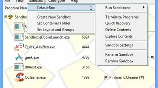Sandboxie screenshot