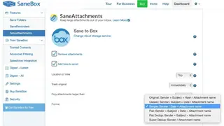 Sanebox screenshot