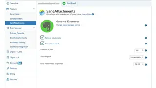 Sanebox screenshot