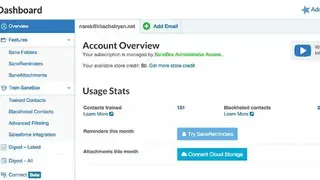 Sanebox screenshot
