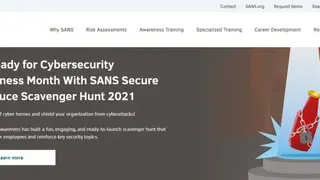 Sans Institute Security Awareness Training screenshot