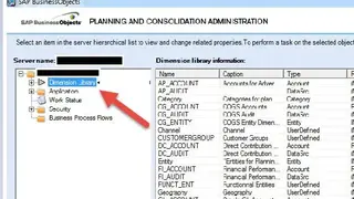 SAP Business Planning and Consolidation (BPC) screenshot