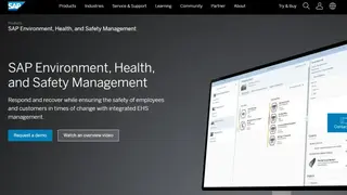 SAP Environment, Health, and Safety Management screenshot