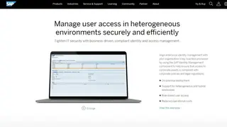SAP Identity Management screenshot