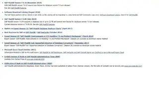 SAP MaxDB screenshot