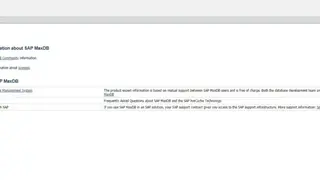 SAP MaxDB screenshot