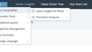 SAP Sales Insight for Retail screenshot