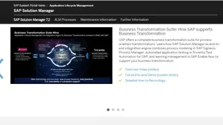 SAP Solution Manager screenshot