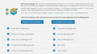 SAP Solution Manager screenshot
