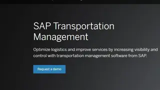 SAP Transportation Management screenshot