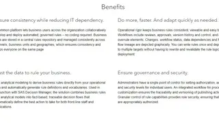 SAS Business Rules Manager screenshot