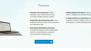 SAS Business Rules Manager screenshot