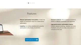 SAS Marketing Optimization screenshot