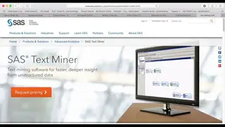 SAS Text Miner screenshot
