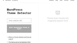 Satori WordPress Theme Detector screenshot