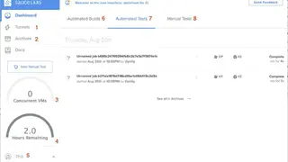 Sauce Labs screenshot
