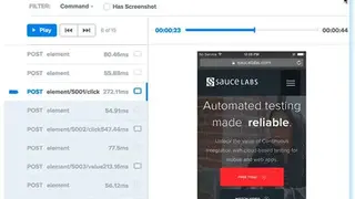 Sauce Labs screenshot