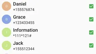 Save contacts screenshot