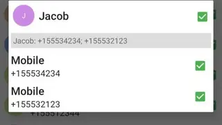 Save contacts screenshot