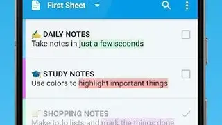 Saving Notes – Notepad screenshot