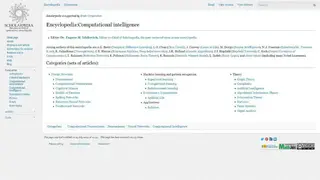 Scholarpedia screenshot