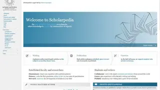 Scholarpedia screenshot