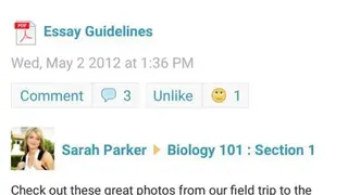 Schoology screenshot